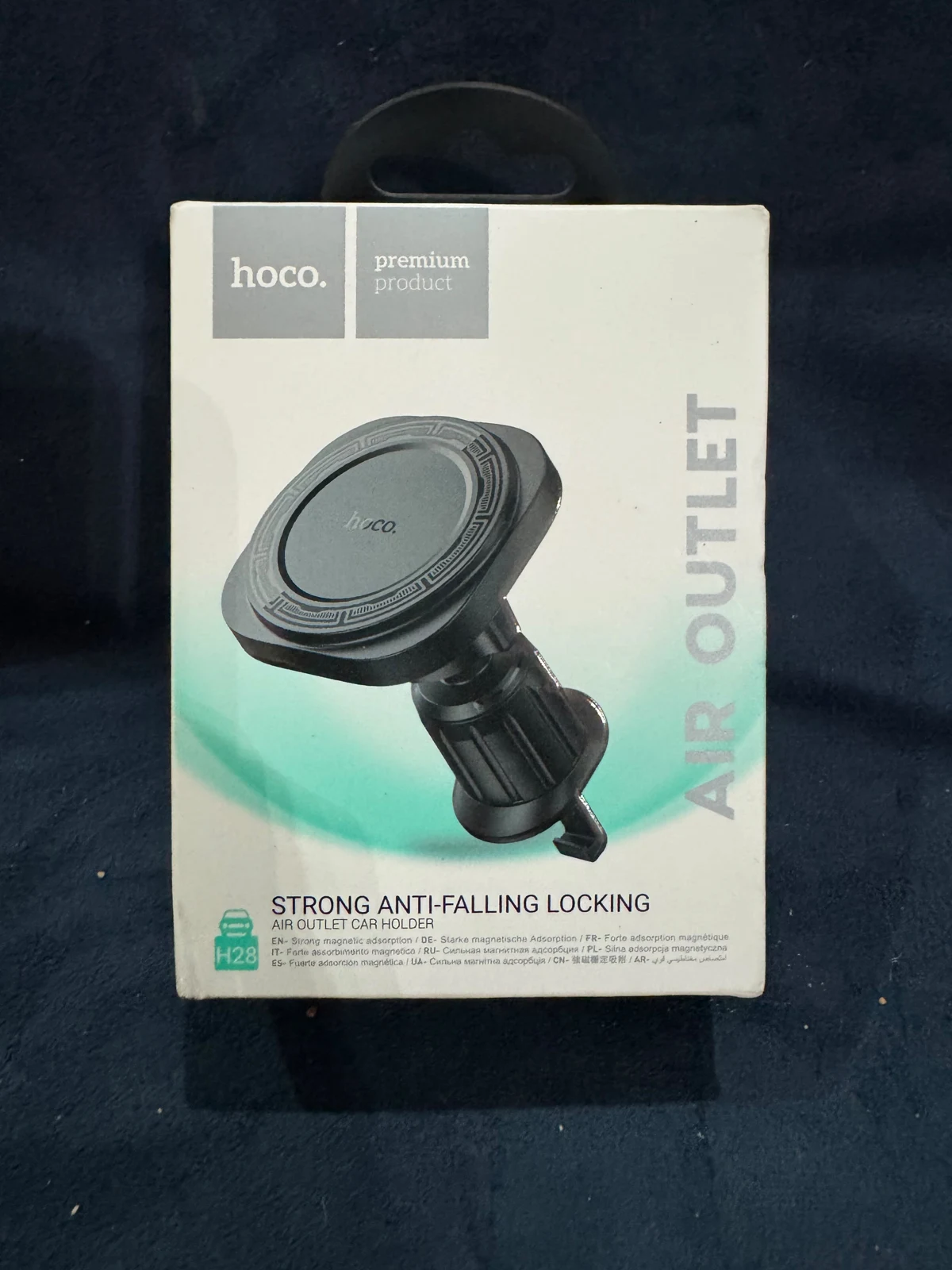 HOCO H28 Magnetic Car Phone Holder (Air Vent) — Original product & packaging