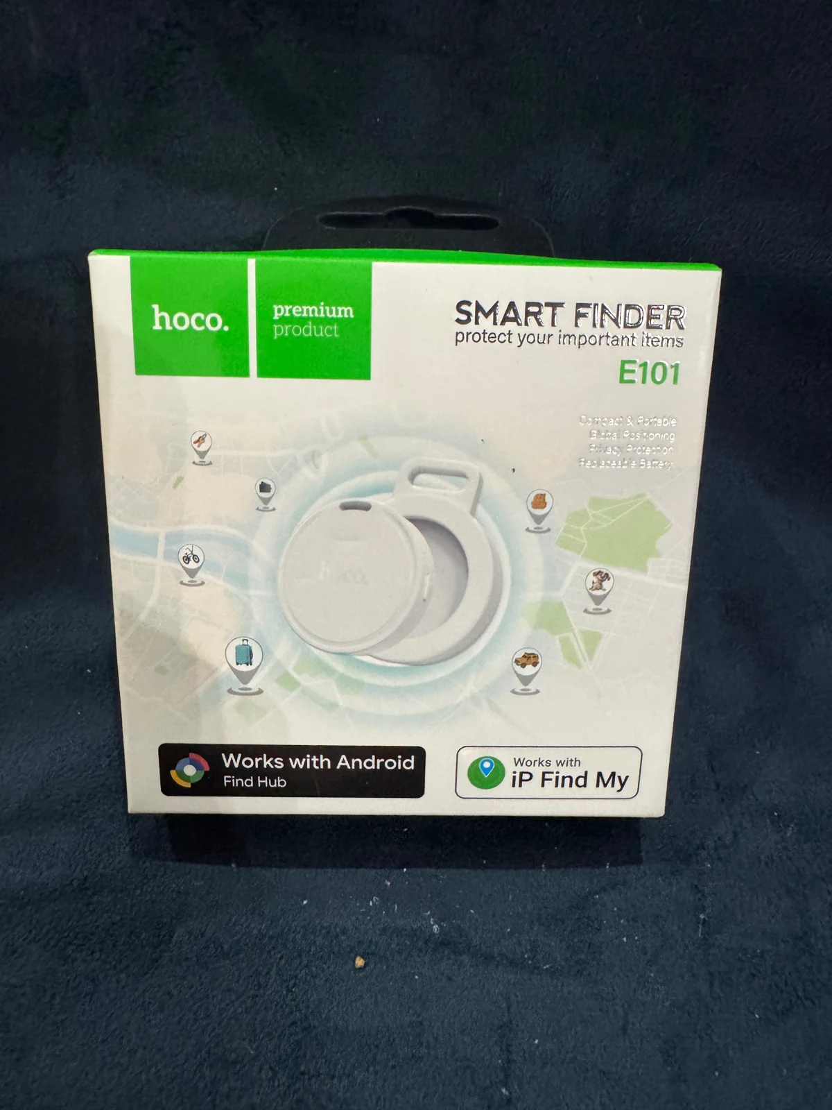 HOCO E101 Dual Anti-Lost Device — Original product & packaging