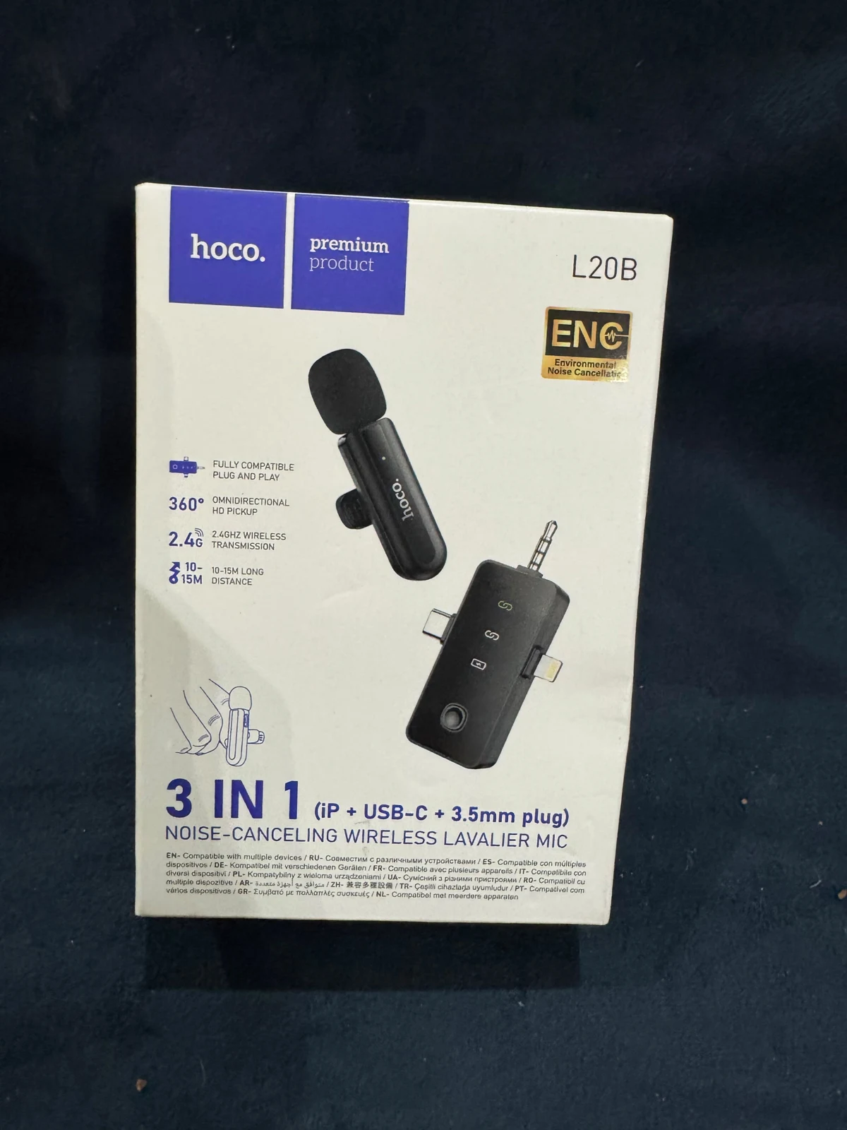 HOCO L20B Wireless Microphone — Original product & packaging