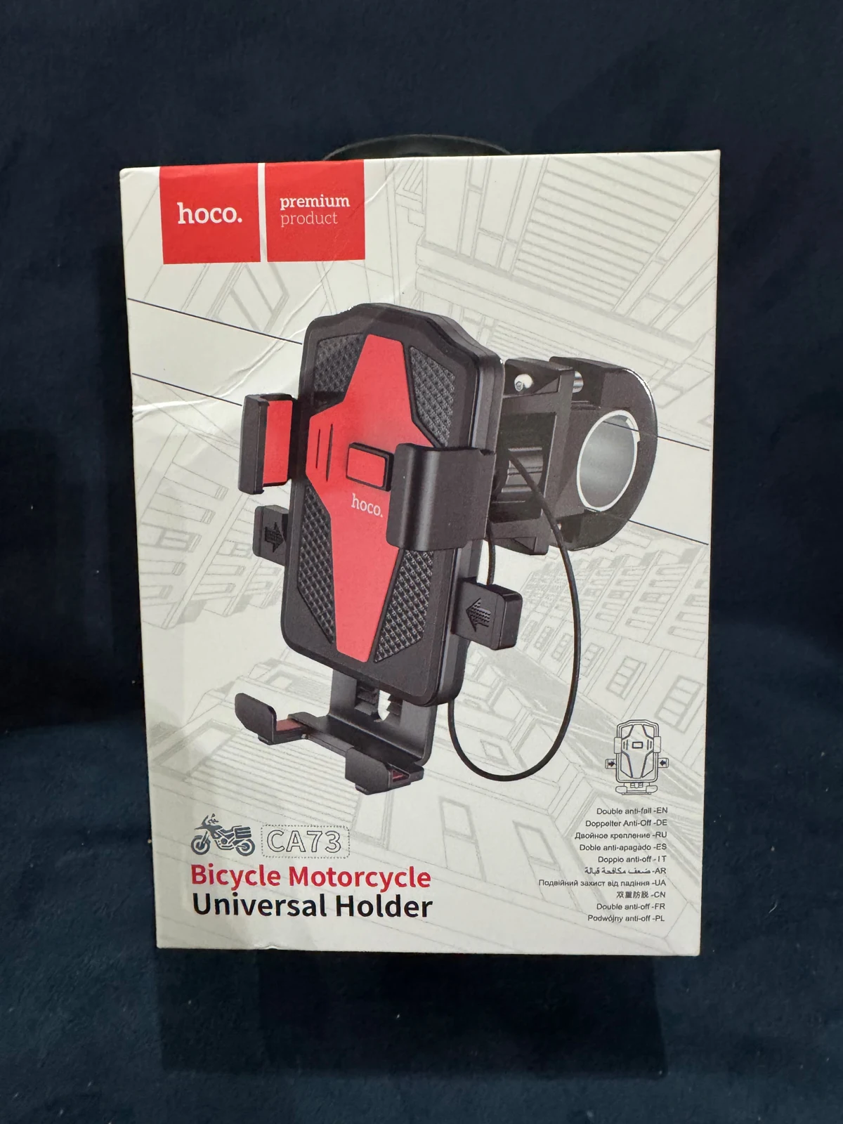 HOCO CA73 Bicycle Phone Holder — Original product & packaging