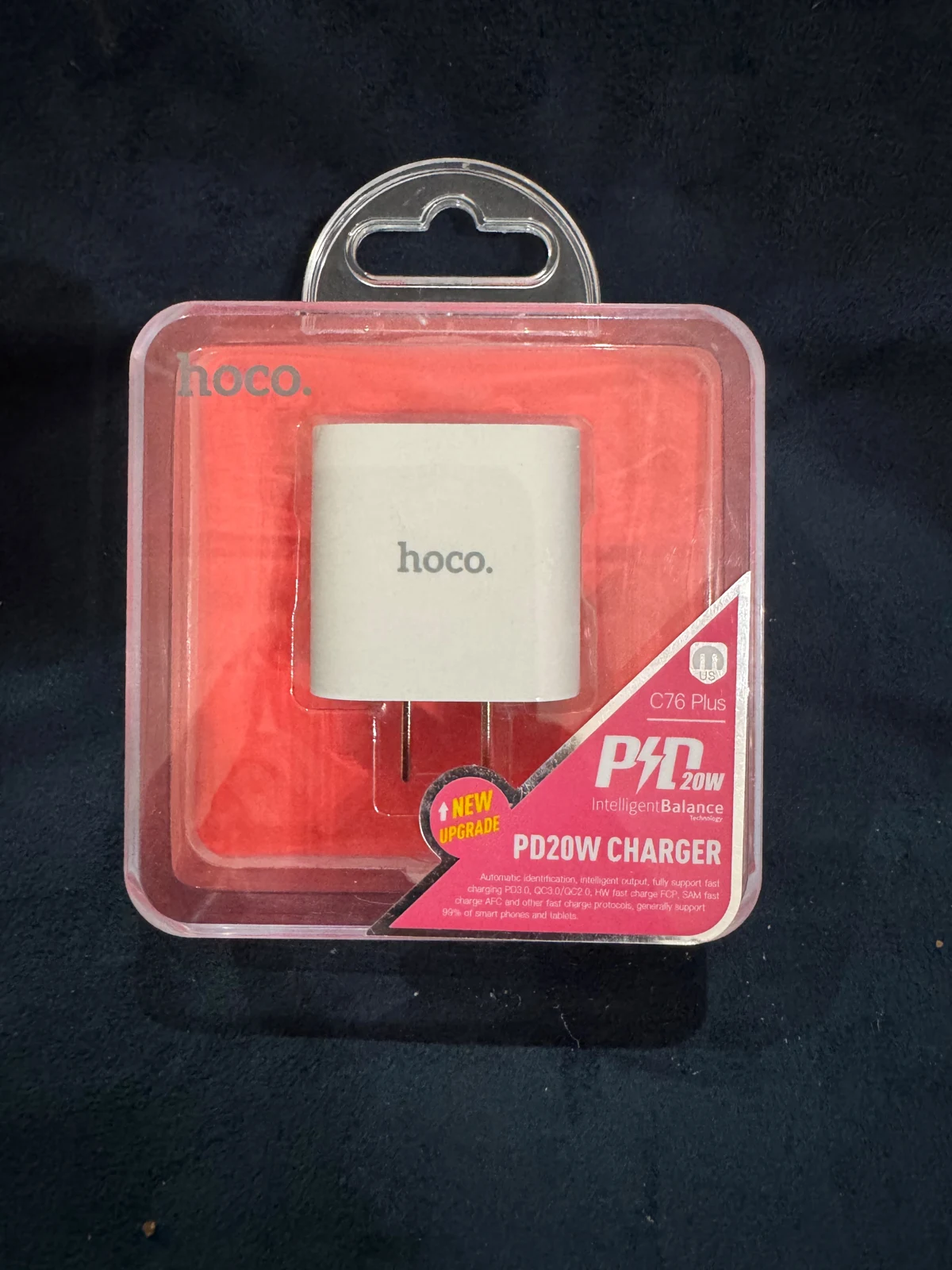 HOCO C76 Plus 20W Adapter — Original product & packaging