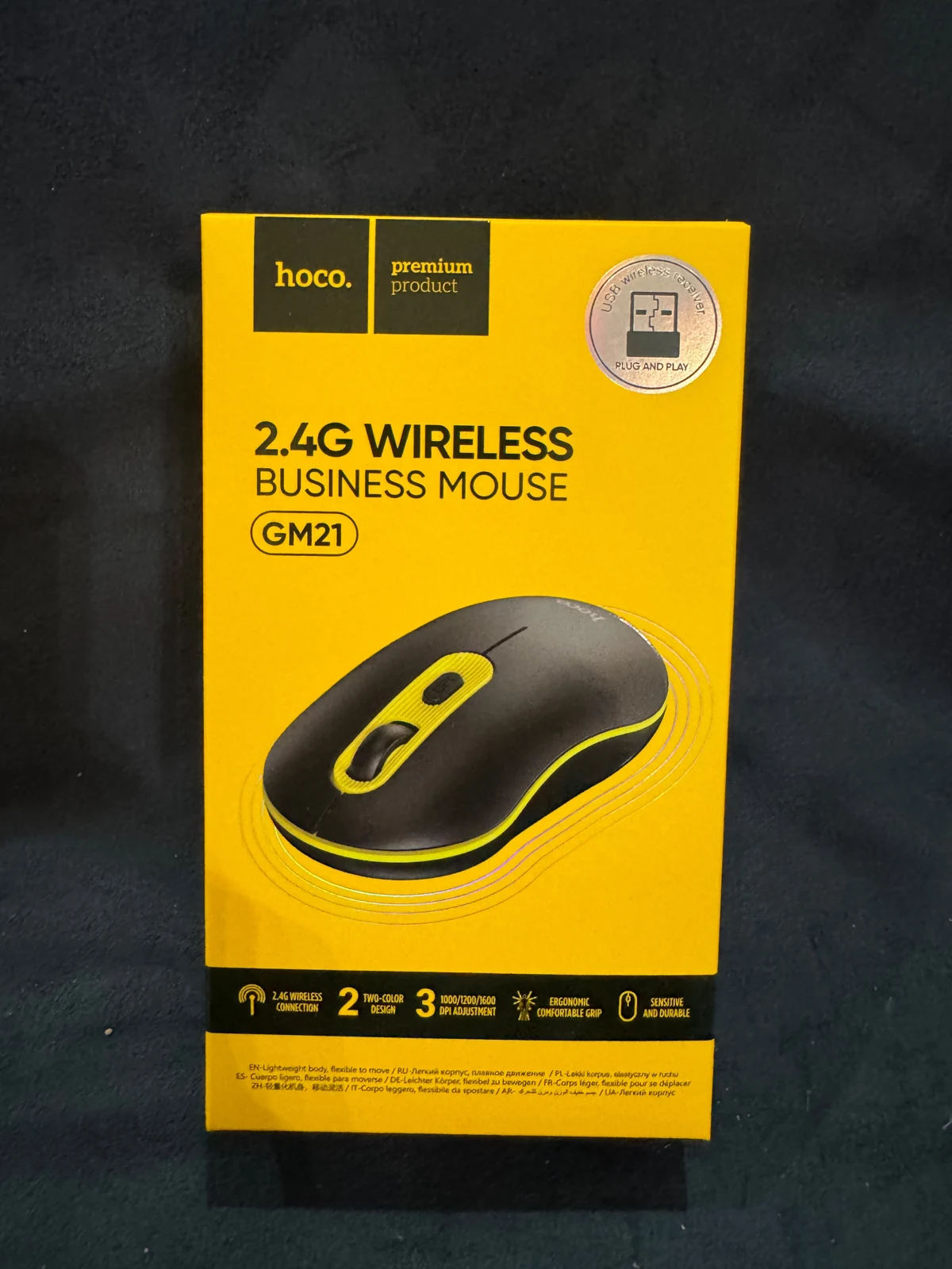 HOCO GM21 2.4G Wireless Mouse — Original product & packaging