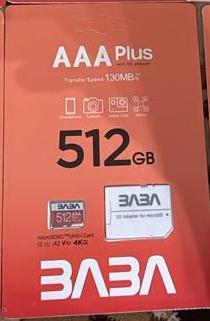 3A3A Memory Card 512GB — Original product & packaging