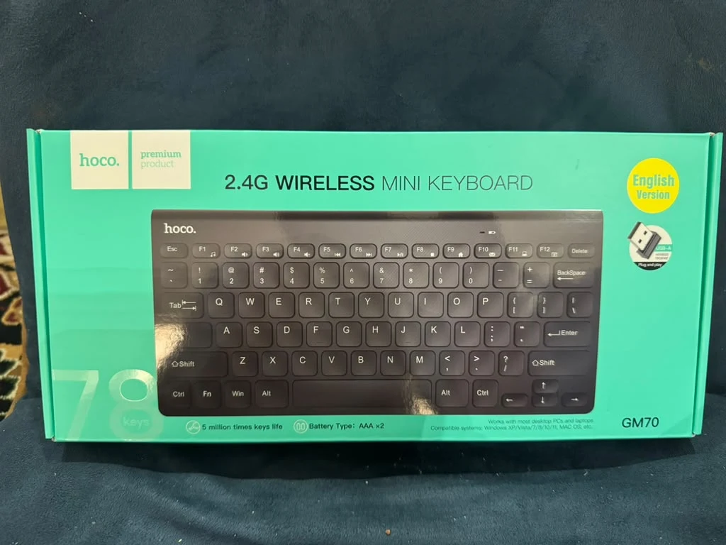 HOCO GM70 Dragon 2.4G Wireless Mini Keyboard — Original product & packaging