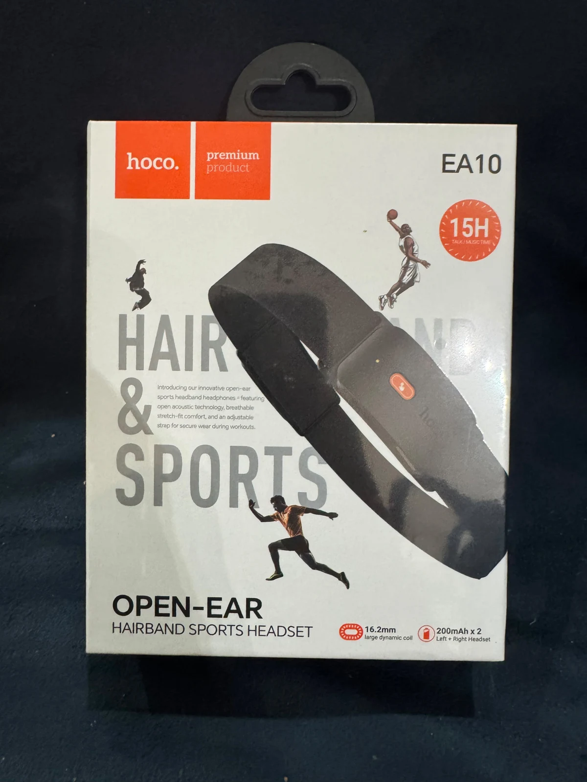 HOCO EA10 Hairband Bluetooth Headset — Original product & packaging